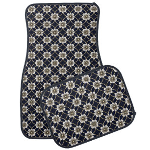 Japanese Floral Pattern Car Floor Mat