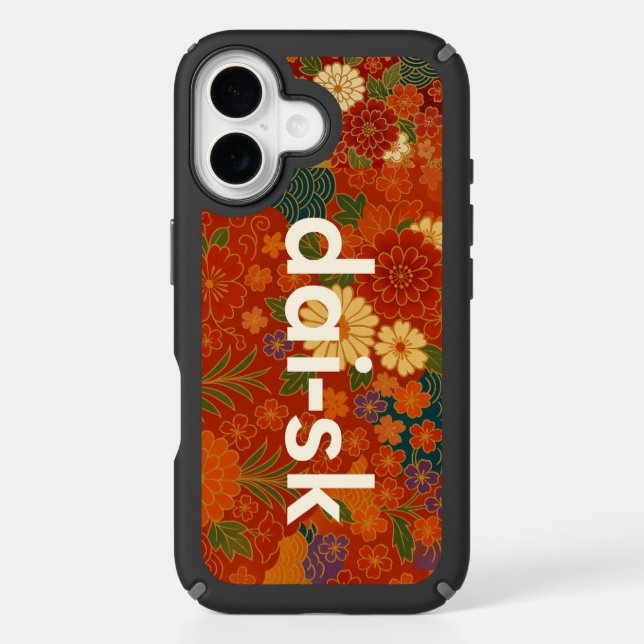 Japanese Floral Pattern iPhone Case (Front)