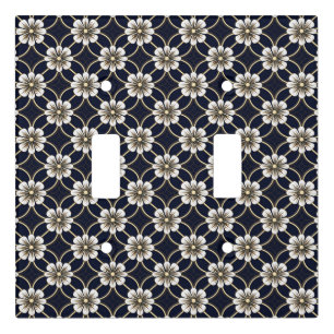 Japanese Floral Pattern Light Switch Cover