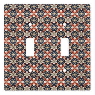 Japanese Floral Pattern Light Switch Cover