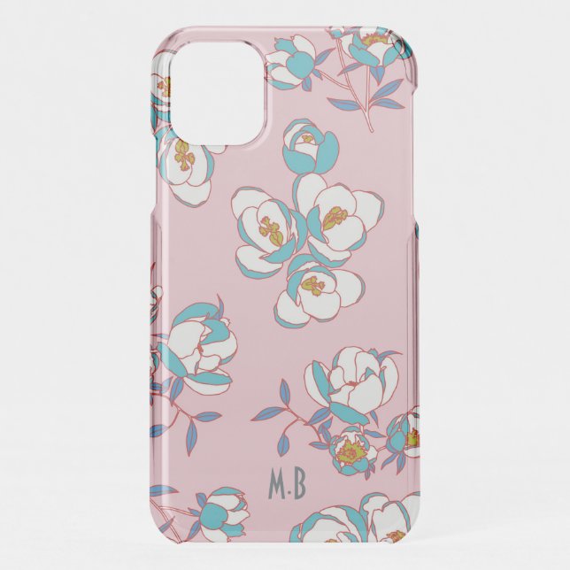 Japanese Floral Pattern Pretty Pink Uncommon iPhone Case (Back)