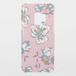 Japanese Floral Pattern Pretty Pink Uncommon Samsung Galaxy S9 Case<br><div class="desc">Pretty floral design pink iphone case with modern monogram.</div>