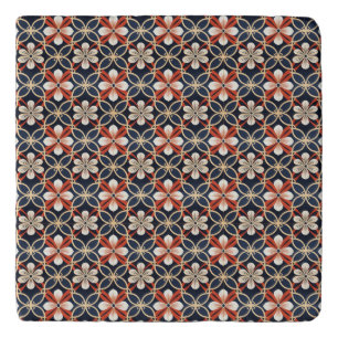 Japanese Floral Pattern Trivet