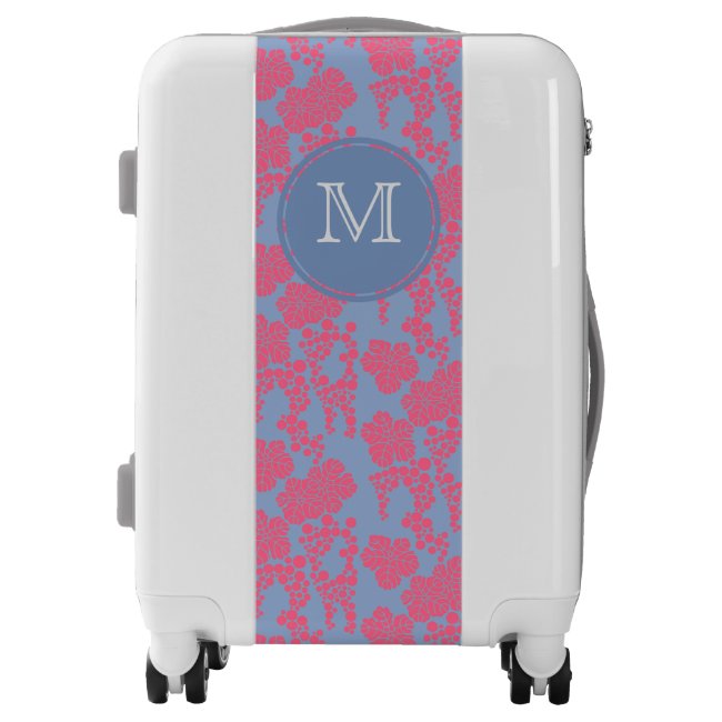 Japanese Floral Print - Pink Monogram Carry On