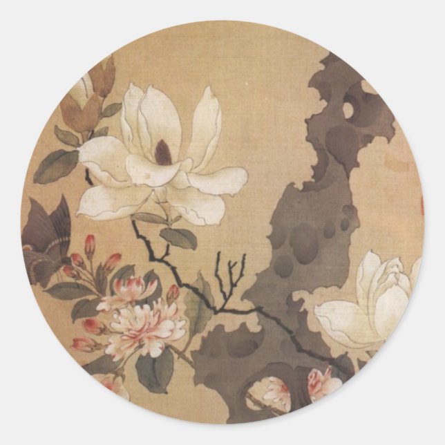 Japanese Floral Sticker (Front)