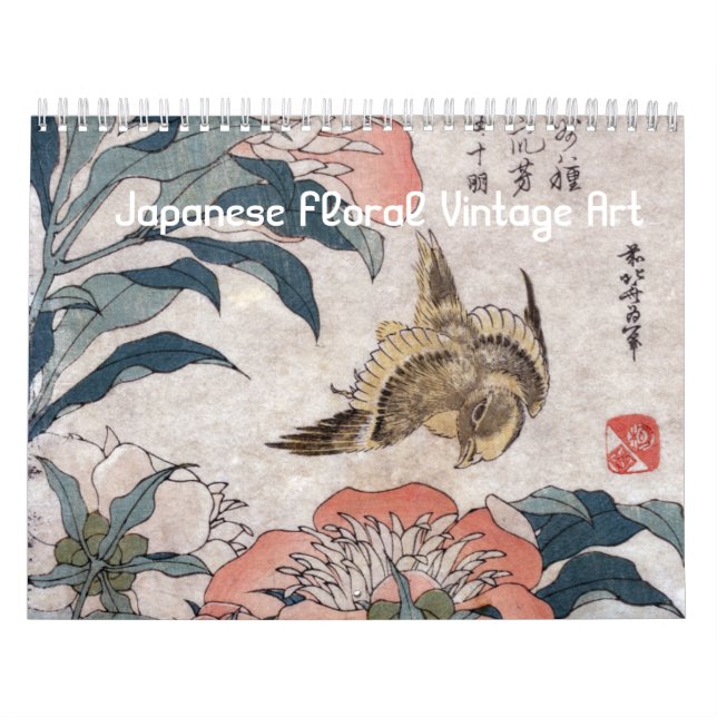 Japanese Floral Vintage Art Calendar (Cover)