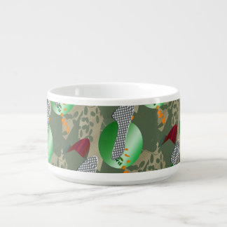 Japanese Flower Garden Pastel Pop Art Bowl