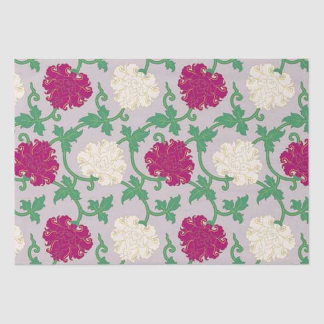 Japanese Flower Pattern Tissue Paper (Front)