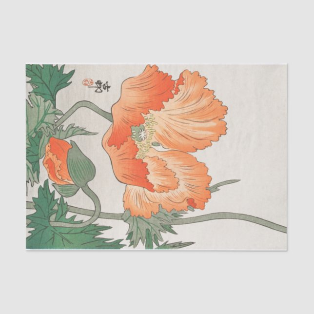 JAPANESE FLOWER PRINT Tissue Paper (Front)