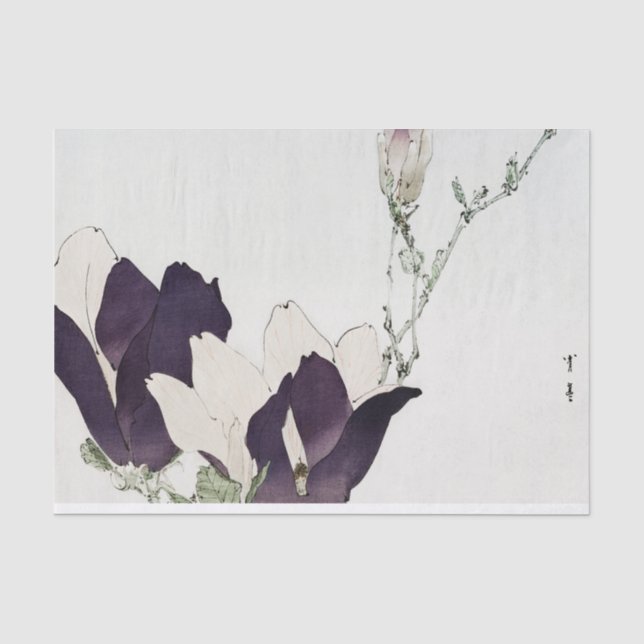 JAPANESE FLOWER PRINT Tissue Paper (Front)
