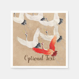 Japanese Flying Cranes Napkins