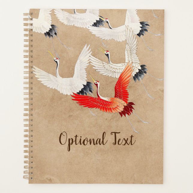 Japanese Flying Cranes Planner (Front)