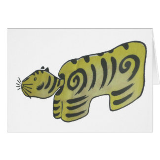 Japanese Folk Art Tiger Cards