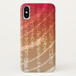 Japanese Fonts on Red Background iPhone X Case