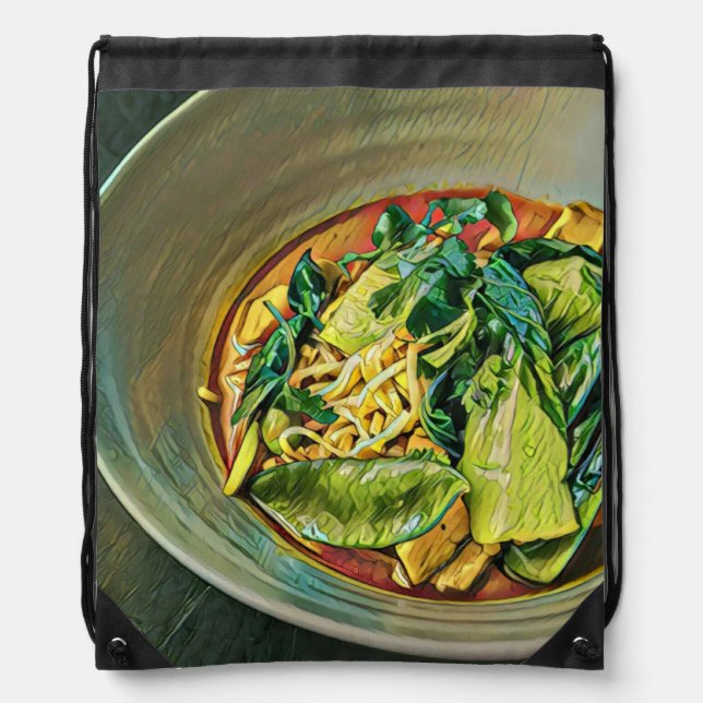 Japanese Food Art Drawstring Bag (Front)