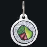 Japanese Food California Roll Sushi Cali Foodie Pet ID Tag<br><div class="desc">Pet tag features an original marker illustration of a delicious Japanese food California sushi roll. Simply personalize with your pet's name and your contact information for a one-of-a-kind dog or cat tag! Don't see what you're looking for? Need help with customization? Contact Rebecca to have something designed just for you....</div>