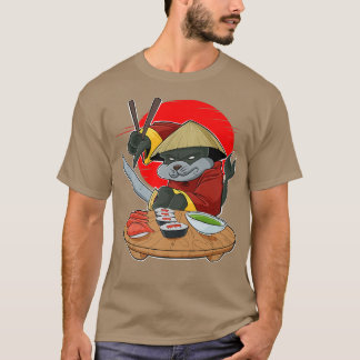 Japanese Food I Maki Lover I Samurai Sushi Seal T-Shirt
