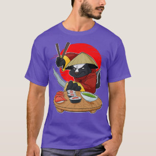 Japanese Food I Maki Lover I Samurai Sushi Skunk   T-Shirt