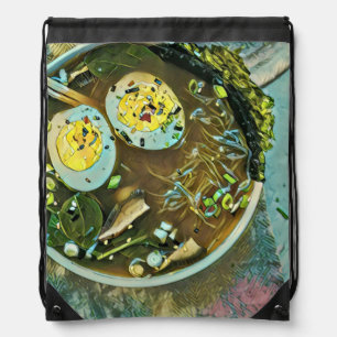 Japanese Food Lovers Drawstring Bag