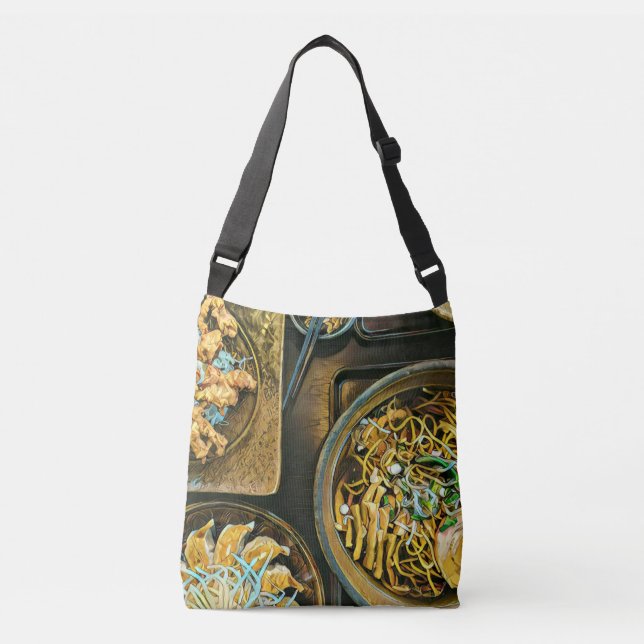 Japanese Food Lovers Gift Crossbody Bag (Front)