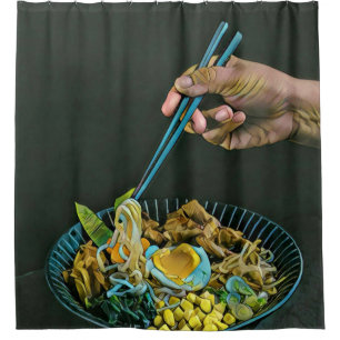 Japanese Food Lovers Shower Curtain