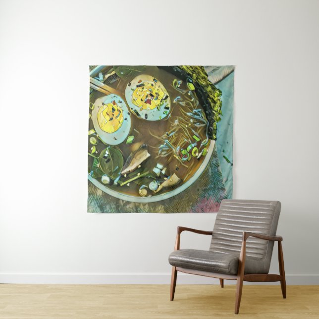 Japanese Food Lovers Tapestry (In Situ)