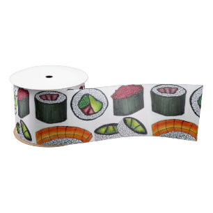 Japanese Food Sushi California Tuna Rolls Ribbon