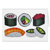 Japanese Food Sushi Maki California Rolls Nigiri  (Front Horizontal)