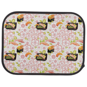 Japanese Food: Sushi Pattern 2 Car Floor Mat