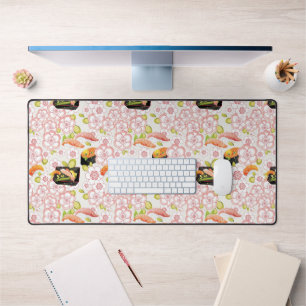Japanese Food: Sushi Pattern 2 Desk Mat