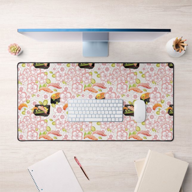 Japanese Food: Sushi Pattern 2 Desk Mat (Office 1)