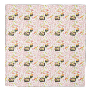 Japanese Food: Sushi Pattern 2 Duvet Cover