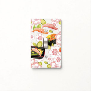 Japanese Food: Sushi Pattern 2 Light Switch Cover