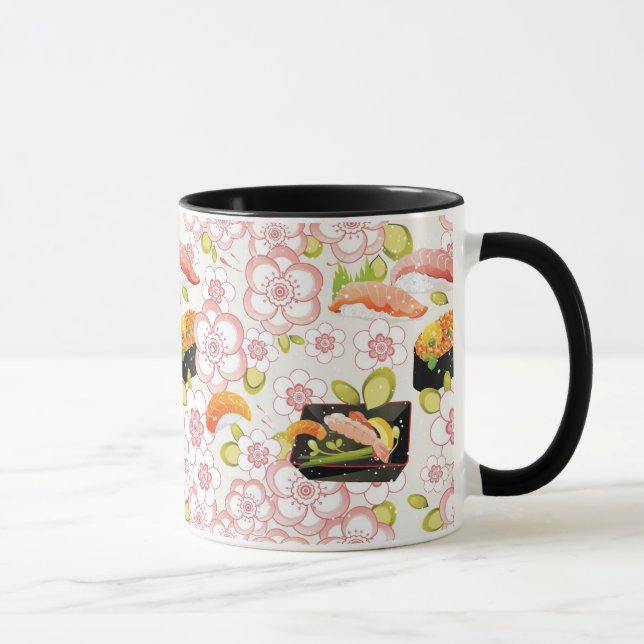 Japanese Food: Sushi Pattern 2 Mug (Right)