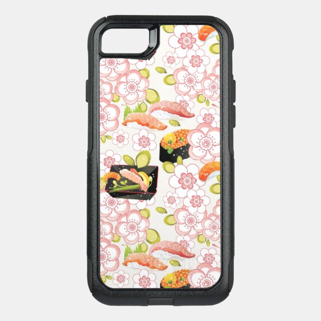 Japanese Food: Sushi Pattern 2 Otterbox iPhone Case (Back)
