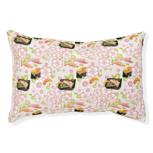 Japanese Food: Sushi Pattern 2 Pet Bed
