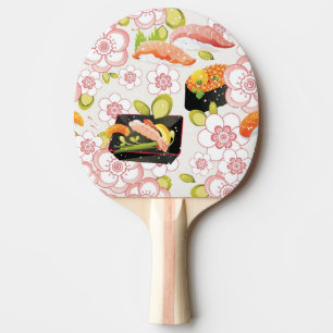 Japanese Food: Sushi Pattern 2 Ping-Pong Paddle