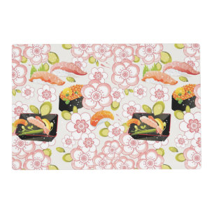 Japanese Food: Sushi Pattern 2 Placemat