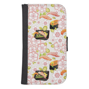 Japanese Food: Sushi Pattern 2 Galaxy S4 Wallet Case