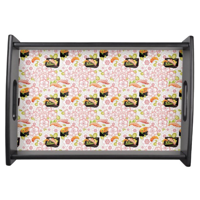 Japanese Food: Sushi Pattern 2 Serving Tray (Front)