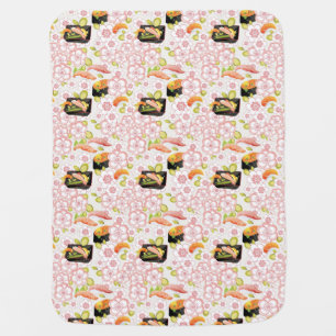 Japanese Food: Sushi Pattern 2 Stroller Blanket