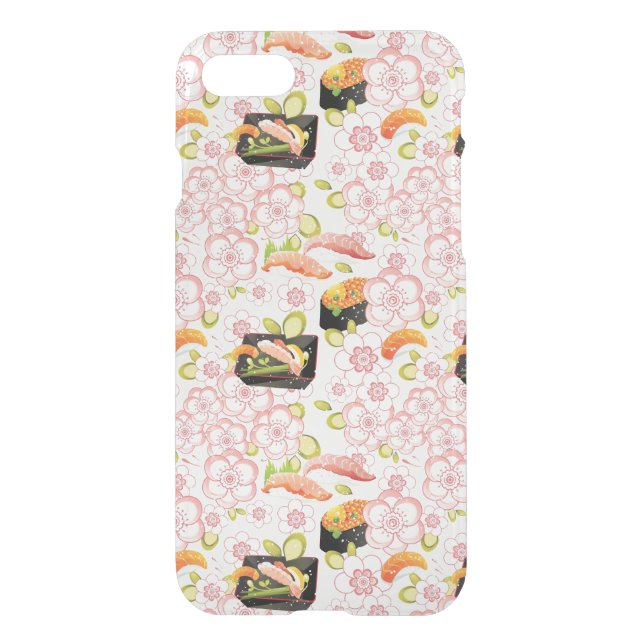 Japanese Food: Sushi Pattern 2 Uncommon iPhone Case (Back)