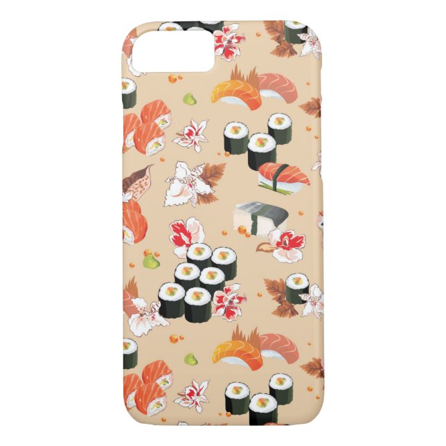 Japanese Food: Sushi Pattern 3 Case-Mate iPhone Case (Back)