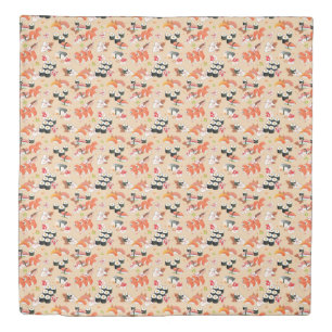 Japanese Food: Sushi Pattern 3 Duvet Cover
