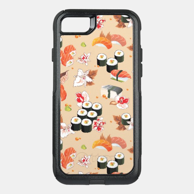 Japanese Food: Sushi Pattern 3 Otterbox iPhone Case (Back)