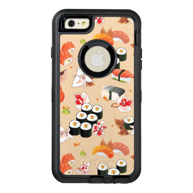 Japanese Food: Sushi Pattern 3 Otterbox iPhone Case (Back)