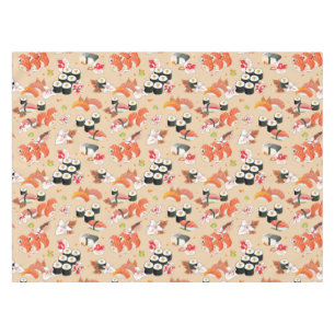 Japanese Food: Sushi Pattern 3 Tablecloth