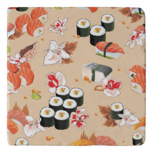 Japanese Food: Sushi Pattern 3 Trivet
