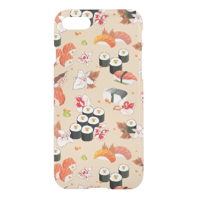 Japanese Food: Sushi Pattern 3 Uncommon iPhone Case (Back)