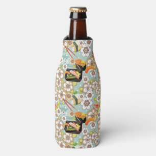 Japanese Food: Sushi Pattern 4 Bottle Cooler